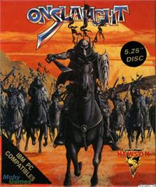 Box cover for Onslaught on the Microsoft DOS.