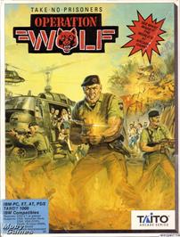 Box cover for Operation Wolf on the Microsoft DOS.