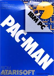Box cover for Pac Man on the Microsoft DOS.