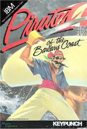 Box cover for Pirates of the Barbary Coast on the Microsoft DOS.