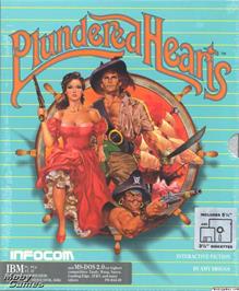 Box cover for Plundered Hearts on the Microsoft DOS.