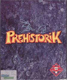 Box cover for Prehistorik on the Microsoft DOS.