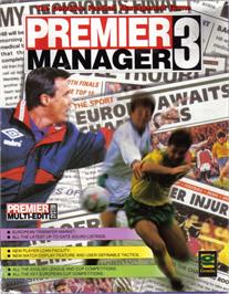 Box cover for Premier Manager 3 on the Microsoft DOS.