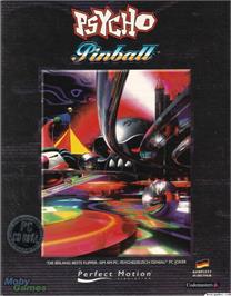 Box cover for Psycho Pinball on the Microsoft DOS.