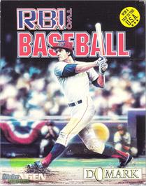 Box cover for R.B.I. Baseball 2 on the Microsoft DOS.