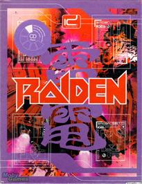 Box cover for Raiden on the Microsoft DOS.