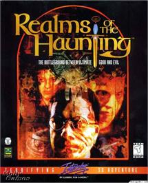 Box cover for Realms of the Haunting on the Microsoft DOS.