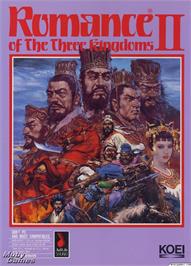 Box cover for Romance of the Three Kingdoms II on the Microsoft DOS.