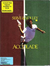 Box cover for Serve & Volley on the Microsoft DOS.