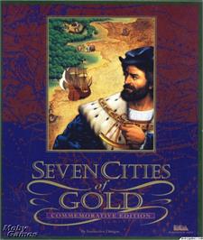 Box cover for Seven Cities of Gold on the Microsoft DOS.