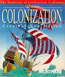 Box cover for Sid Meier's Colonization on the Microsoft DOS.