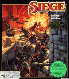 Box cover for Siege on the Microsoft DOS.