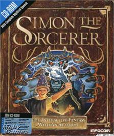 Box cover for Simon the Sorcerer on the Microsoft DOS.