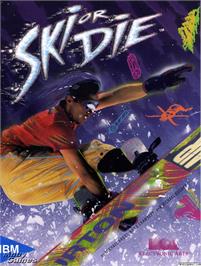 Box cover for Ski or Die on the Microsoft DOS.