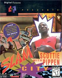 Box cover for Slam City with Scottie Pippen on the Microsoft DOS.
