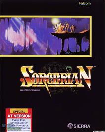 Box cover for Sorcerian on the Microsoft DOS.