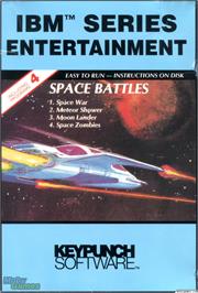 Box cover for Space Battles on the Microsoft DOS.
