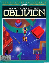 Box cover for Space Station Oblivion on the Microsoft DOS.