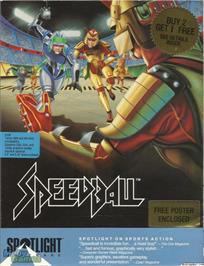 Box cover for Speedball on the Microsoft DOS.