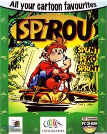 Box cover for Spirou on the Microsoft DOS.