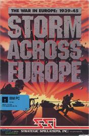 Box cover for Storm Across Europe on the Microsoft DOS.