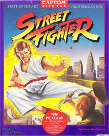 Box cover for Street Fighter on the Microsoft DOS.