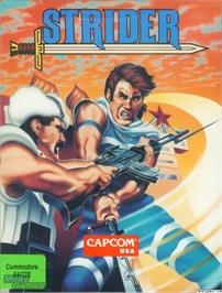 Box cover for Strider on the Microsoft DOS.