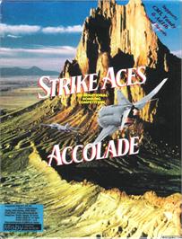 Box cover for Strike Aces on the Microsoft DOS.