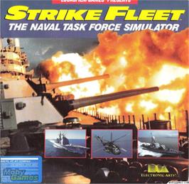 Box cover for Strike Fleet on the Microsoft DOS.