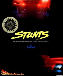 Box cover for Stunts on the Microsoft DOS.