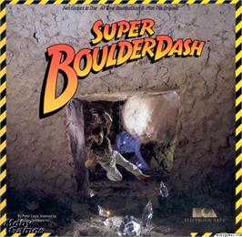 Box cover for Super Boulder Dash on the Microsoft DOS.