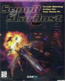 Box cover for Super Stardust on the Microsoft DOS.