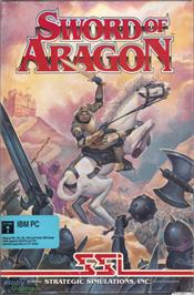 Box cover for Sword of Aragon on the Microsoft DOS.