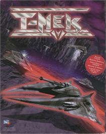 Box cover for T-Mek on the Microsoft DOS.