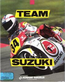 Box cover for Team Suzuki on the Microsoft DOS.