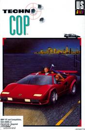 Box cover for Techno Cop on the Microsoft DOS.