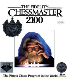 Box cover for The Fidelity Chessmaster 2100 on the Microsoft DOS.