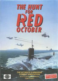 Box cover for The Hunt for Red October on the Microsoft DOS.