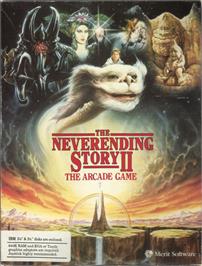 Box cover for The Neverending Story II on the Microsoft DOS.