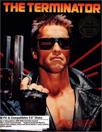 Box cover for The Terminator on the Microsoft DOS.