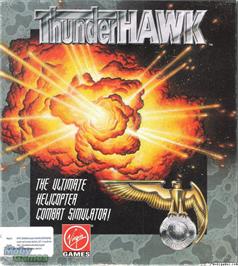Box cover for Thunderhawk AH-73M on the Microsoft DOS.