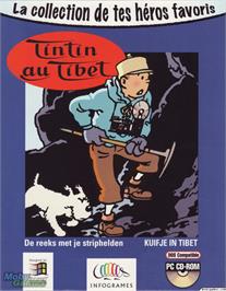 Box cover for Tintin in Tibet on the Microsoft DOS.