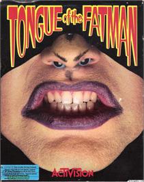 Box cover for Tongue of the Fatman on the Microsoft DOS.