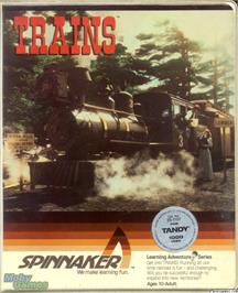 Box cover for Trains on the Microsoft DOS.