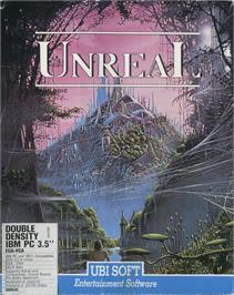 Box cover for Unreal on the Microsoft DOS.