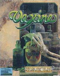 Box cover for Vaxine on the Microsoft DOS.