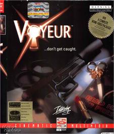 Box cover for Voyeur on the Microsoft DOS.