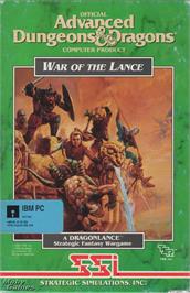 Box cover for War of the Lance on the Microsoft DOS.