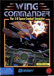 Box cover for Wing Commander on the Microsoft DOS.