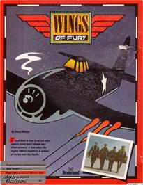Box cover for Wings of Fury on the Microsoft DOS.